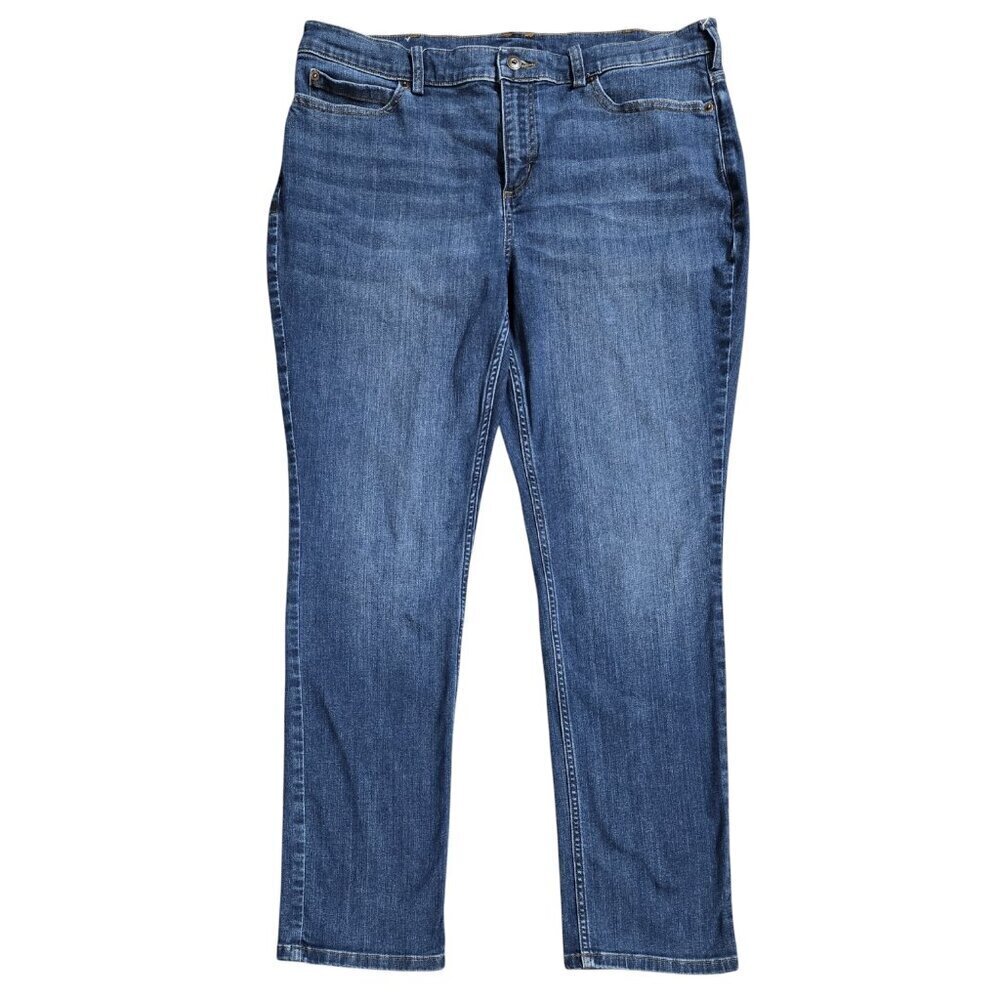 Duluth Mei Dark Wash Mid Rise Straight Leg Jeans Capsule Classic 16x31